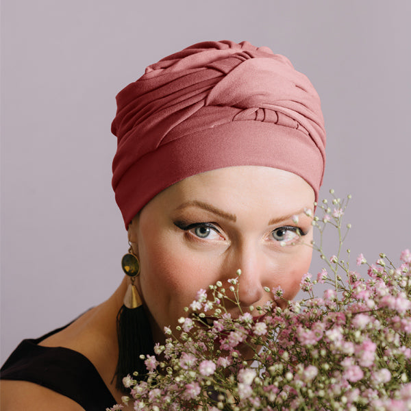 Kopfbedeckung - RR Peonia Pfirsich | bei Kopfrausch.ch – Kopfrausch Schweiz Kopfbedeckung - RR Peonia Pfirsich | bei Kopfrausch.ch – Kopfrausch Schweiz