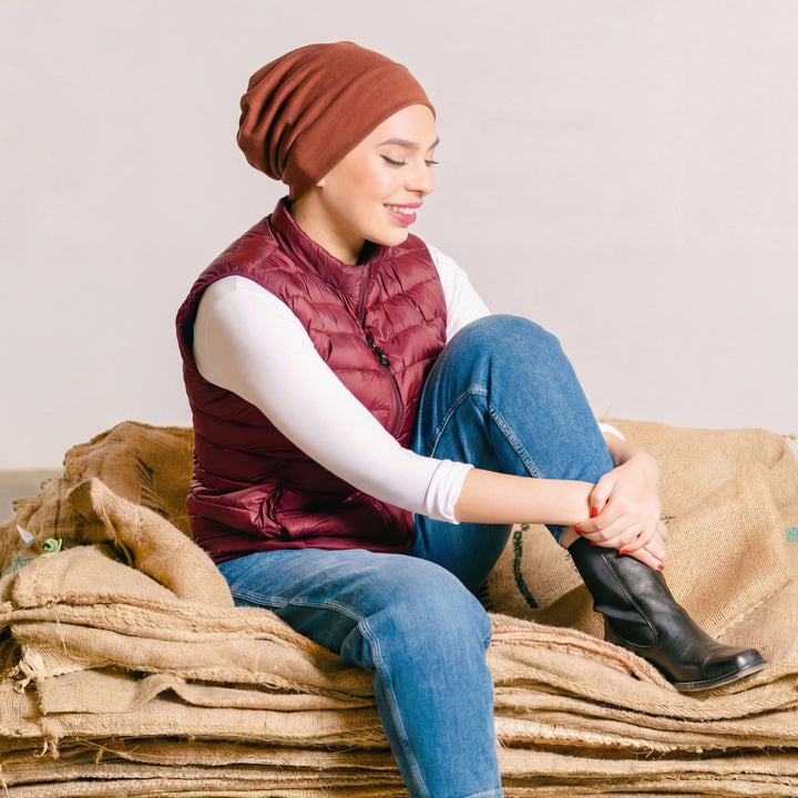 6Q Beanie Bordeaux