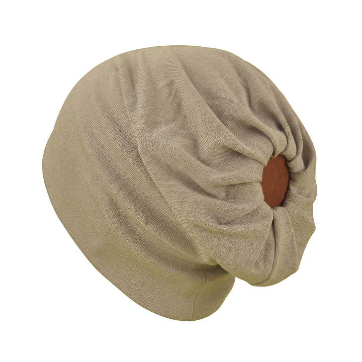 6Q Beanie Steingrau
