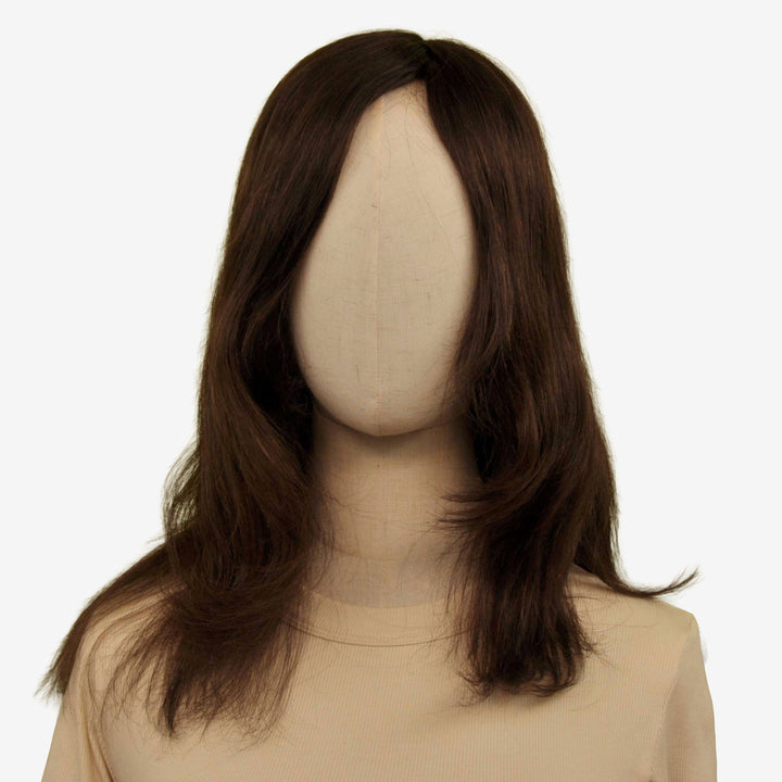 Echthaar-Perücke Sion - Dunkelbraun