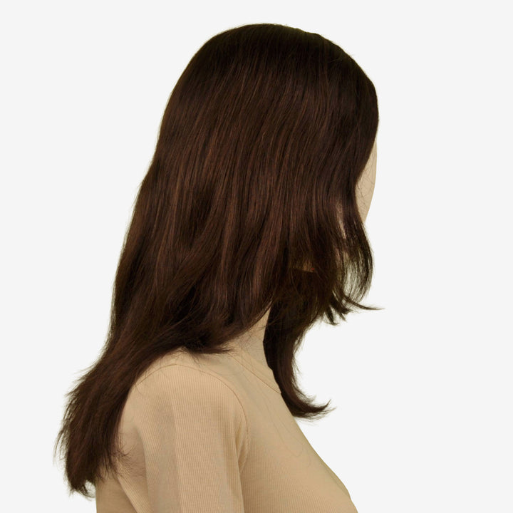Echthaar-Perücke Sion - Dunkelbraun