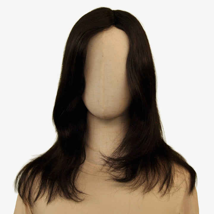 Echthaar-Perücke Sion - Schwarz