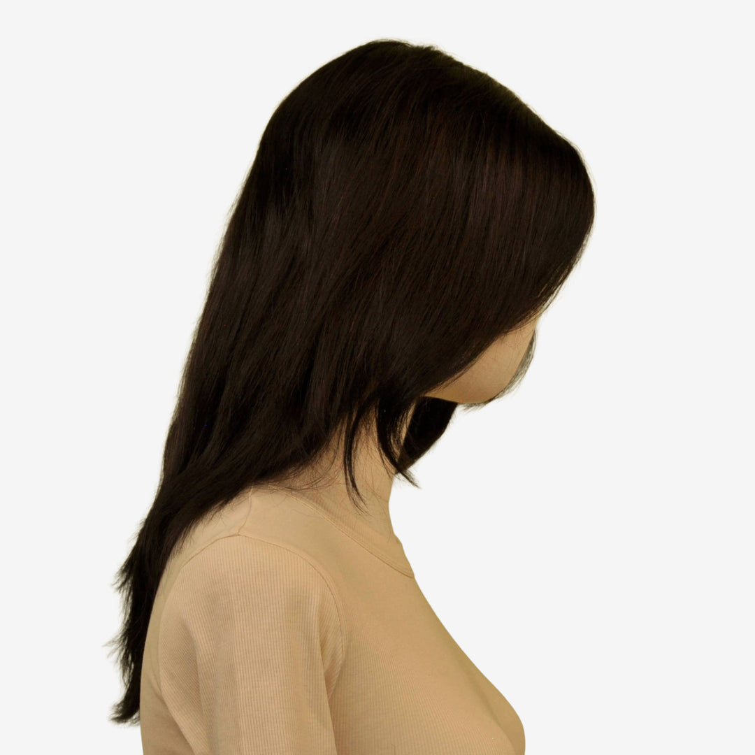 Echthaar-Perücke Sion - Schwarz