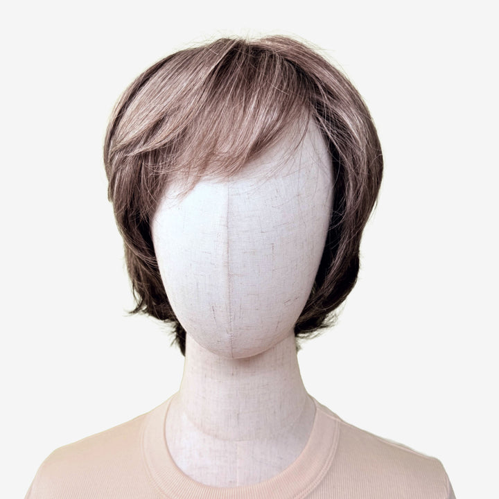 Hitzebeständige Kunsthaar-Perücke Biel - Taupe