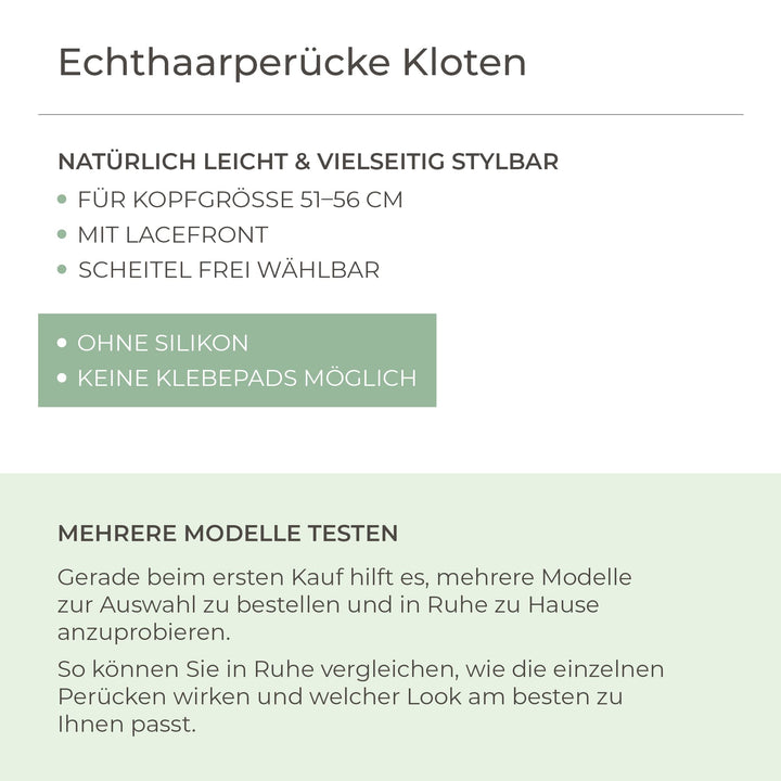 Echthaar-Perücke Kloten - Mooreiche