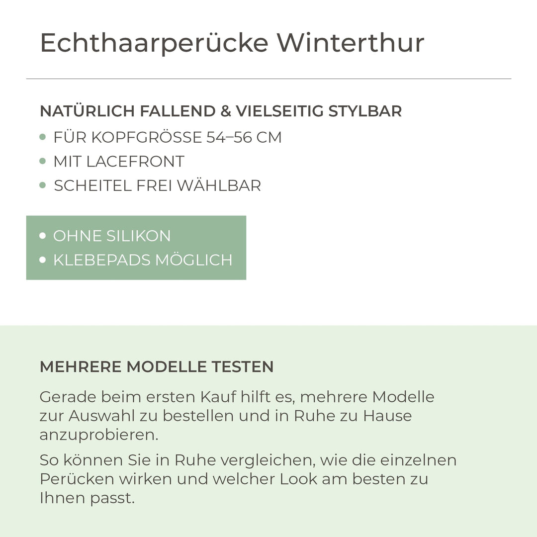 Echthaar-Perücke Winterthur - Dunkelblond