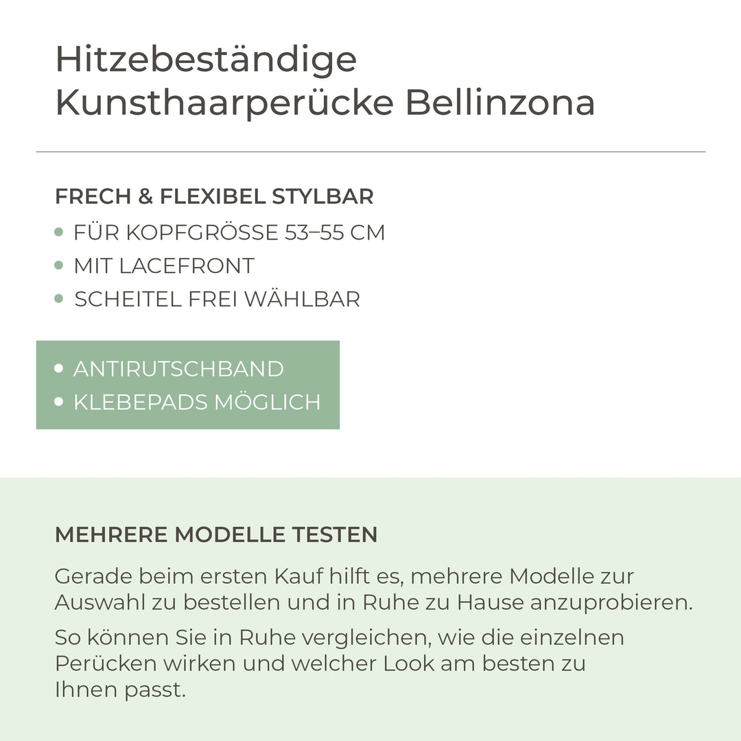 Hitzebeständige Kunsthaar-Perücke Bellinzona - Hellblond
