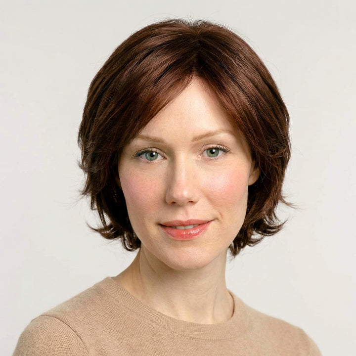 Hitzebeständige Kunsthaar-Perücke Biel - Ebenholz