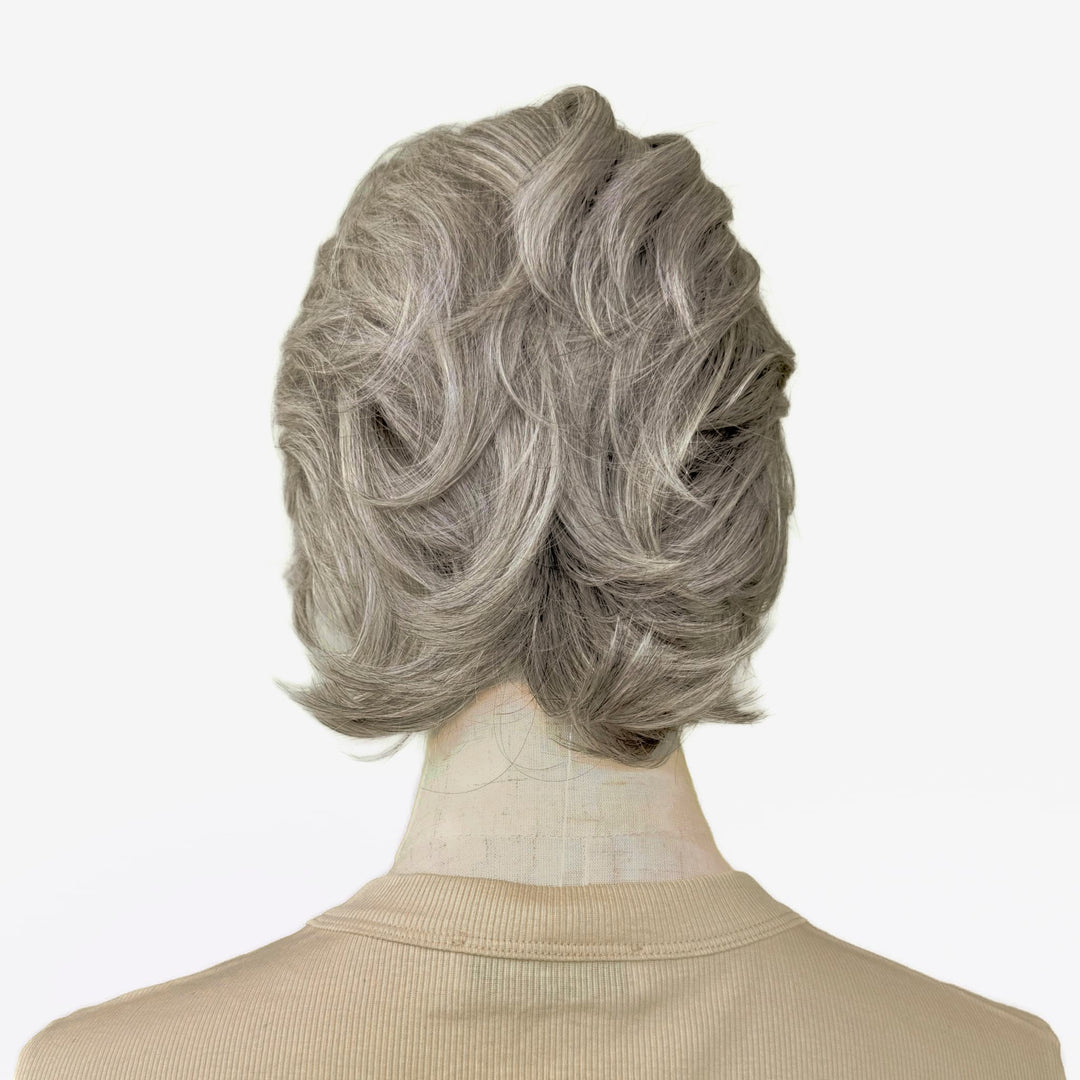Hitzebeständige Kunsthaar-Perücke Biel - Silbergrau