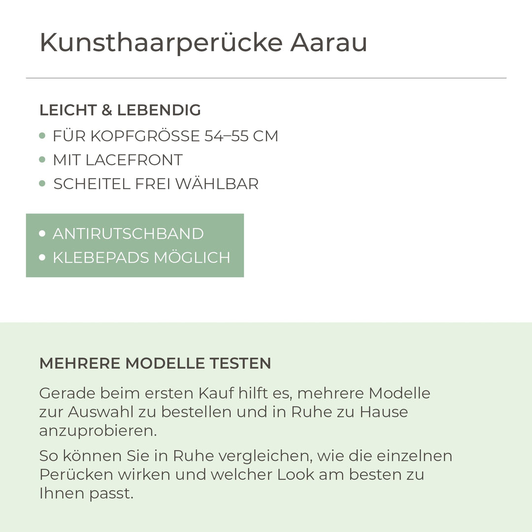 Kunsthaar-Perücke Aarau - Mandelblond