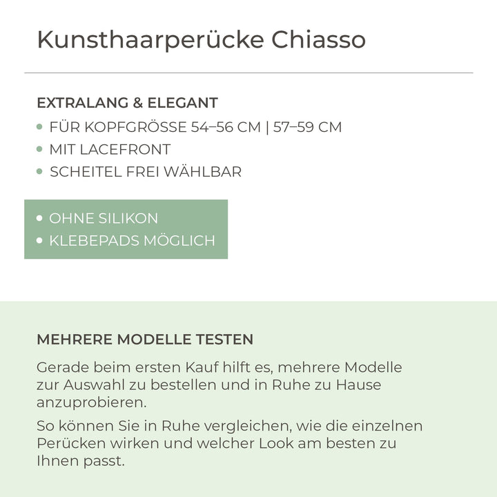 Kunsthaar-Perücke Chiasso - Rubinrot