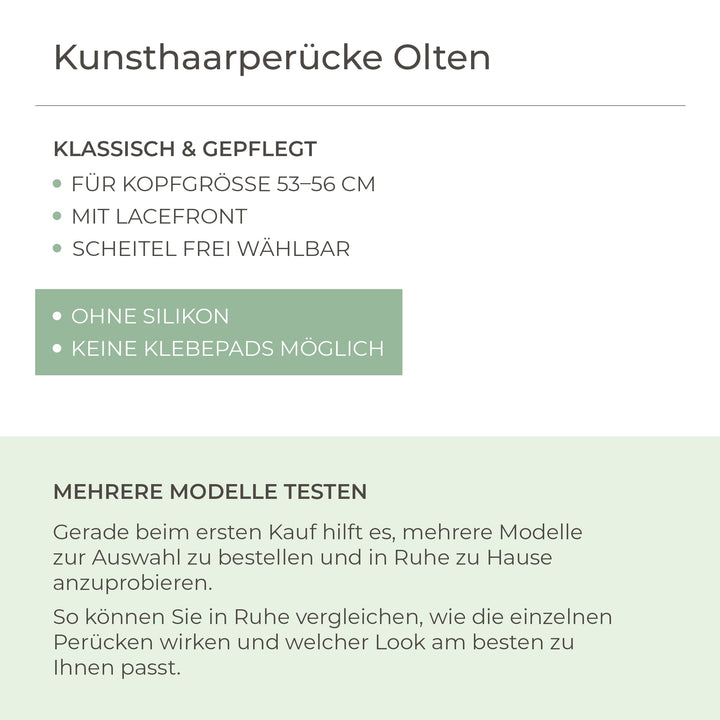 Kunsthaar-Perücke Olten - Butterkeks