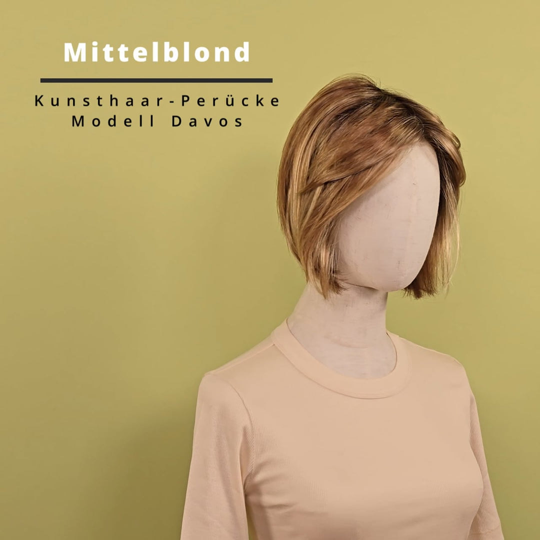 Kunsthaar-Perücke Davos - Mittelblond