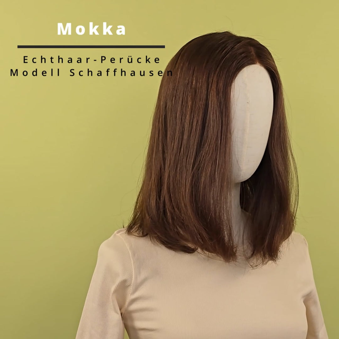 Echthaar-Perücke Schaffhausen - Mokka