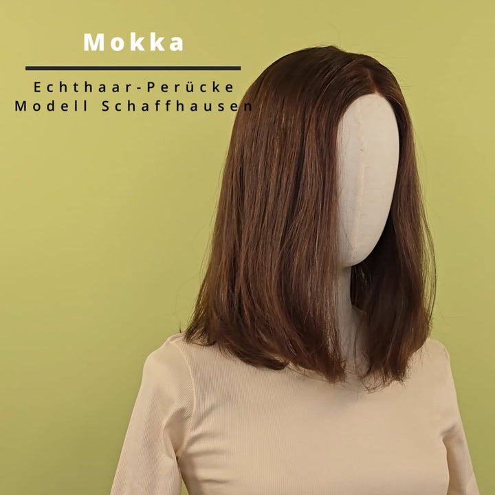 Echthaar-Perücke Schaffhausen - Mokka