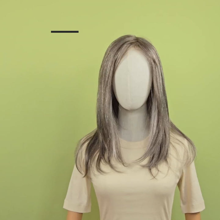 Echthaar-Perücke Bern - Silberfuchs