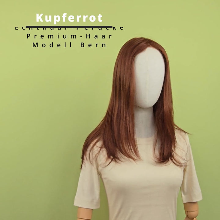 Echthaar-Perücke Bern - Kupferrot