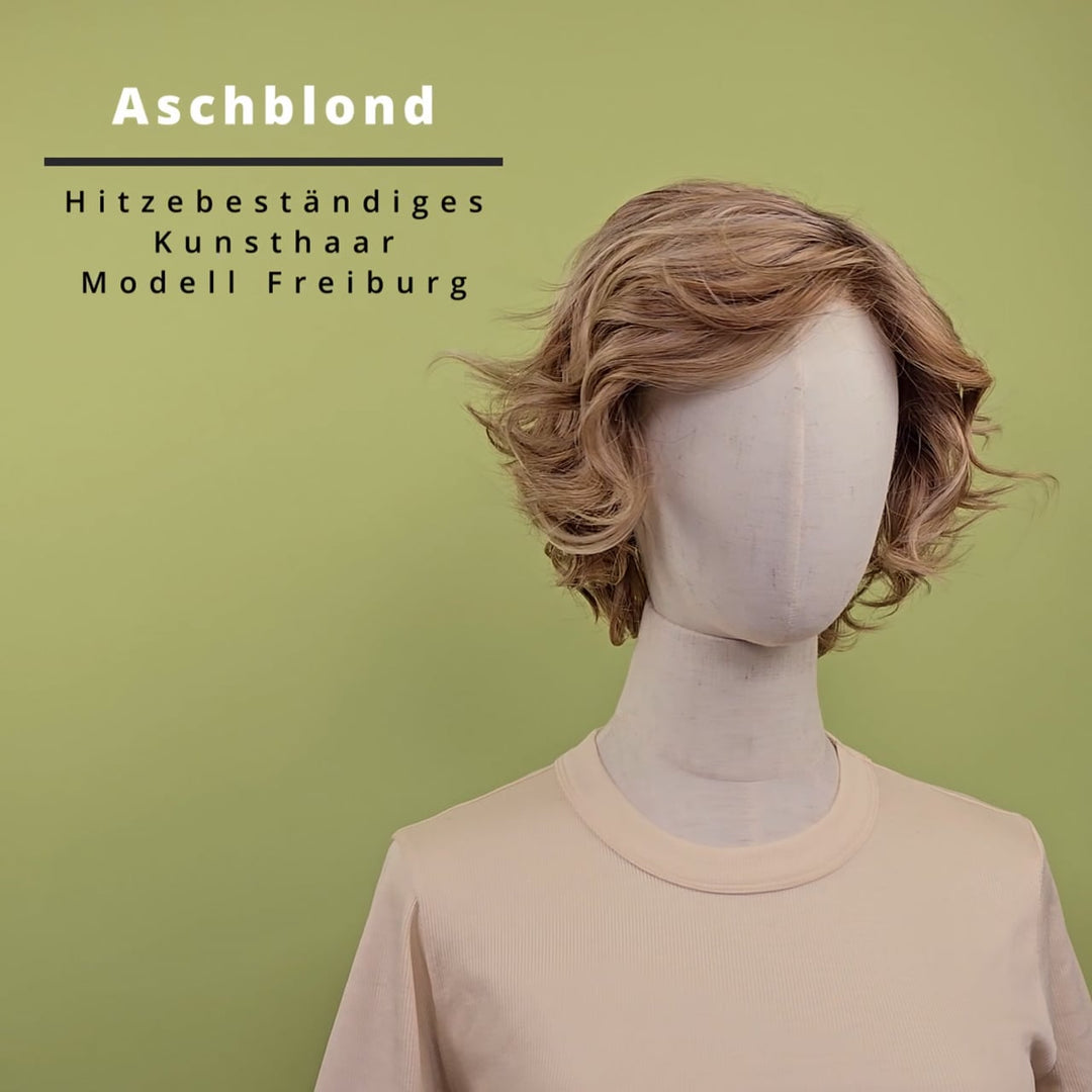 Hitzebeständige Kunsthaar-Perücke Freiburg - Aschblond