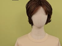 Hitzebeständige Kunsthaar-Perücke Biel - Ebenholz