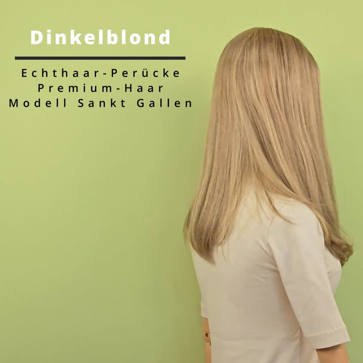 Echthaar-Perücke Sankt Gallen - Dinkelblond