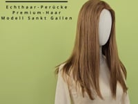 Echthaar-Perücke Sankt Gallen - Mandelbraun
