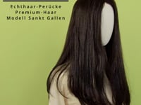 Echthaar-Perücke Sankt Gallen - Schwarz