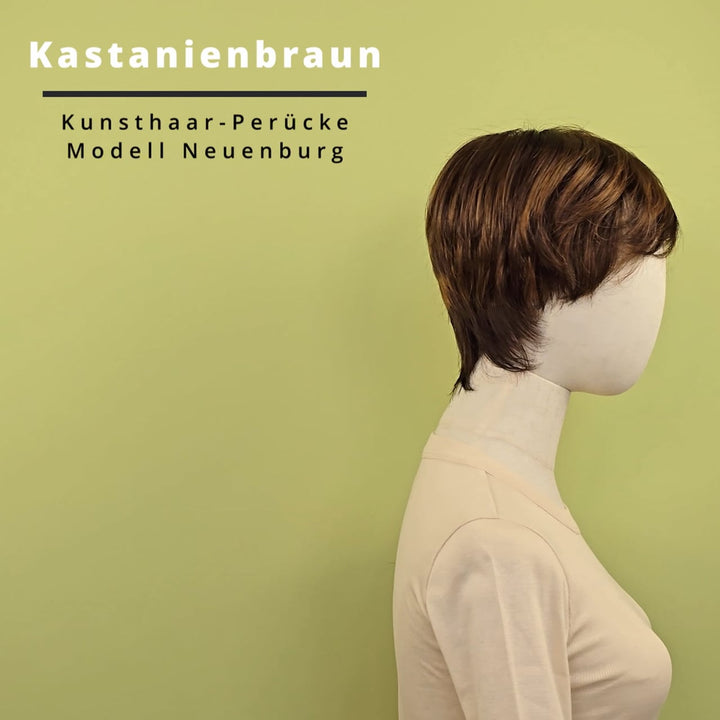 Kunsthaar-Perücke Neuenburg - Kastanienbraun
