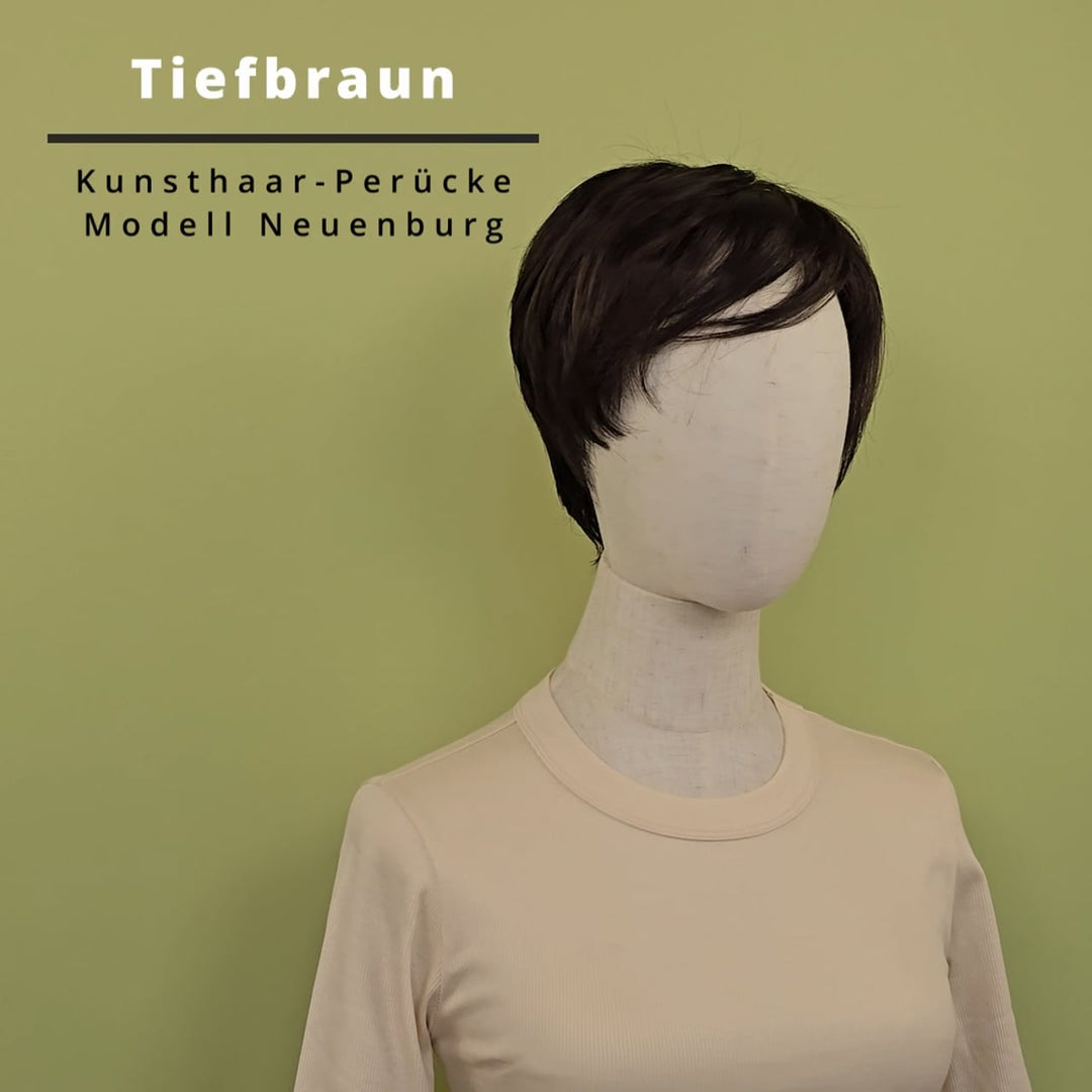 Kunsthaar-Perücke Neuenburg - Tiefbraun