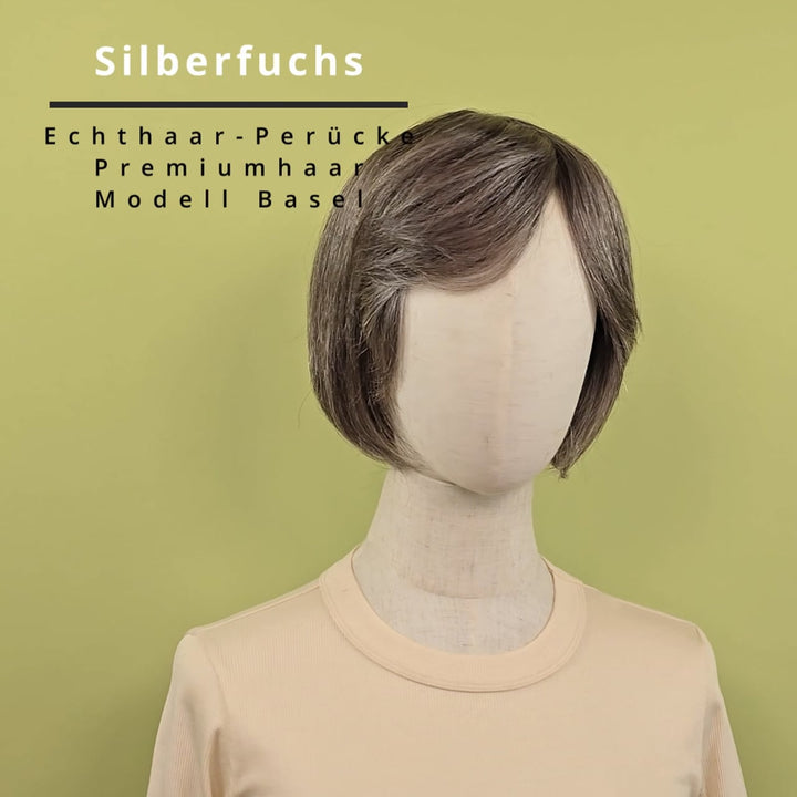 Echthaar-Perücke Basel - Silberfuchs