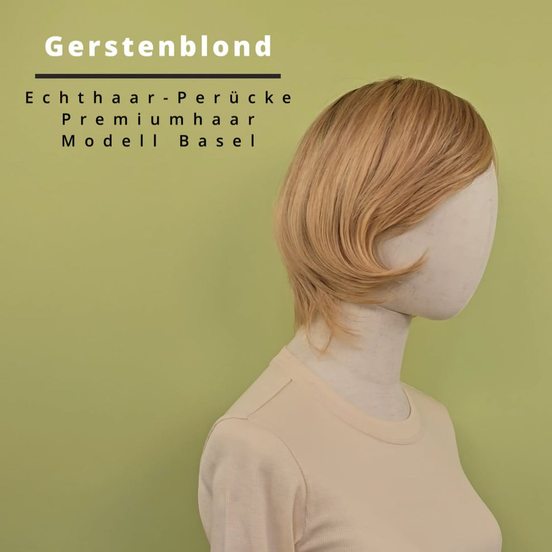 Echthaar-Perücke Basel - Gerstenblond