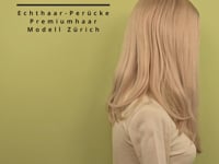 Echthaar-Perücke Zürich - Platinblond
