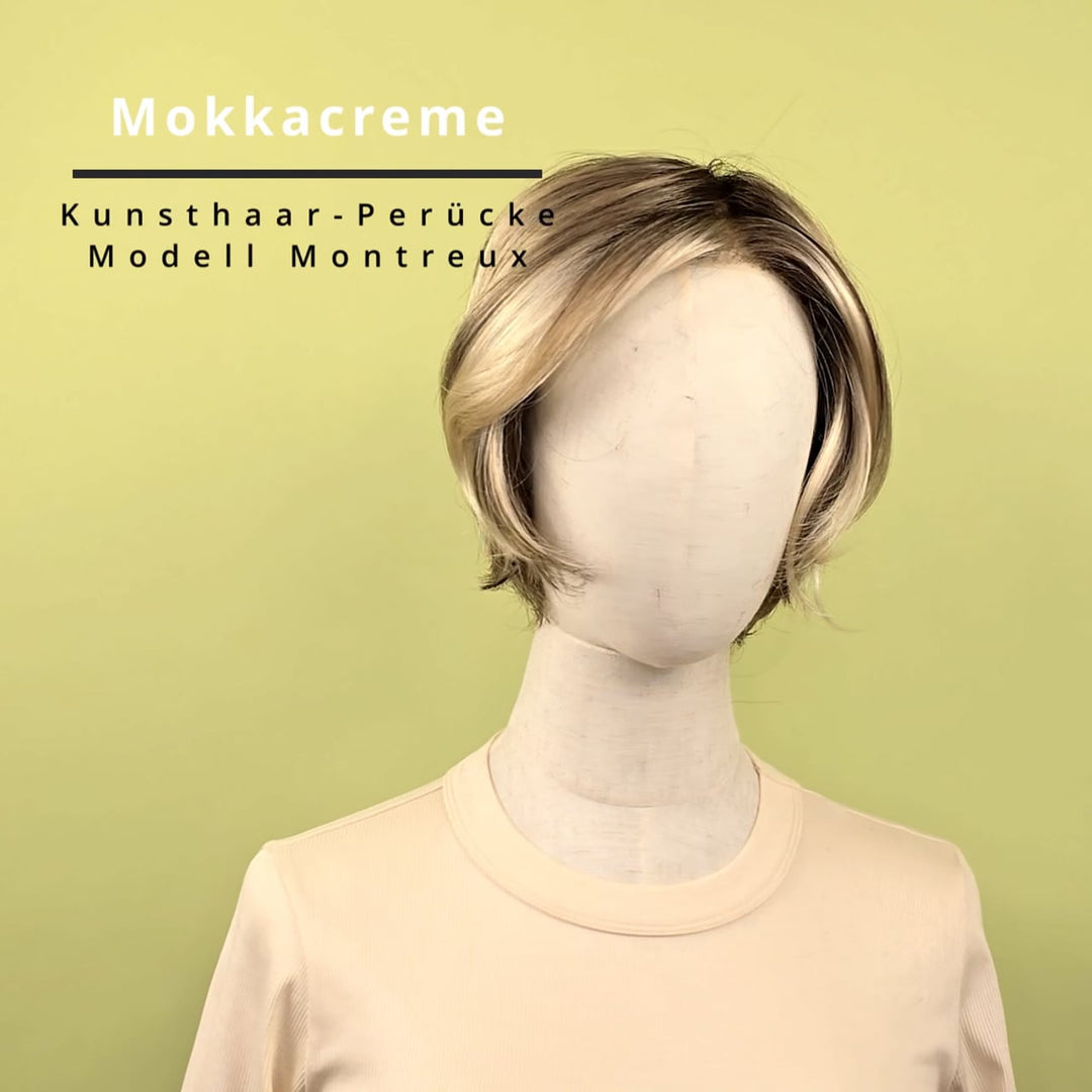 Kunsthaar-Perücke Montreux - Mokkacreme