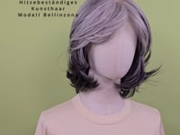 Hitzebeständige Kunsthaar-Perücke Bellinzona - Rauchquarz