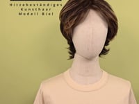 Hitzebeständige Kunsthaar-Perücke Biel - Nougatschimmer