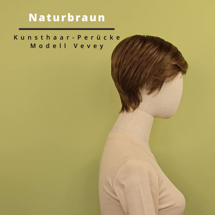 Kunsthaar-Perücke Vevey - Naturbraun