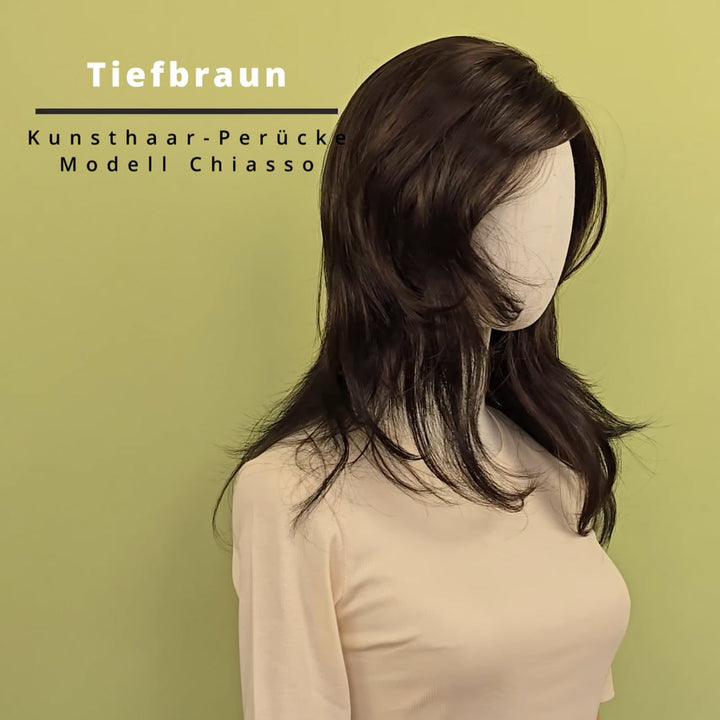 Kunsthaar-Perücke Chiasso - Tiefbraun
