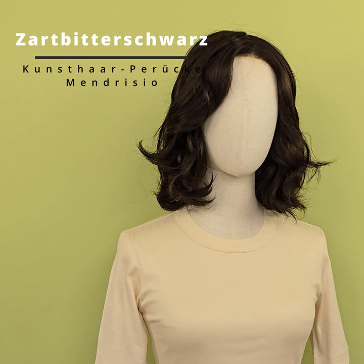 Kunsthaar-Perücke Mendrisio - Zartbitterschwarz