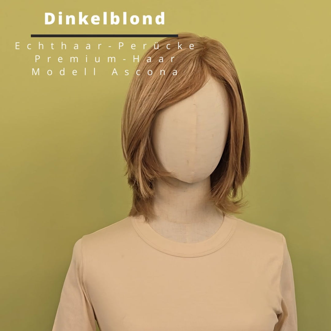 Echthaar-Perücke Ascona - Dinkelblond