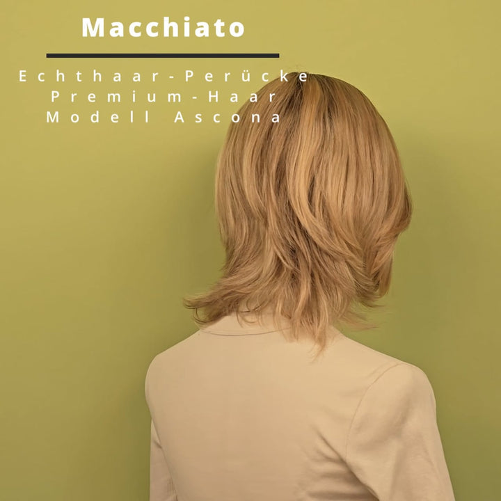 Echthaar-Perücke Ascona - Macchiato