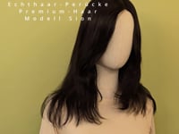 Echthaar-Perücke Sion - Schwarz