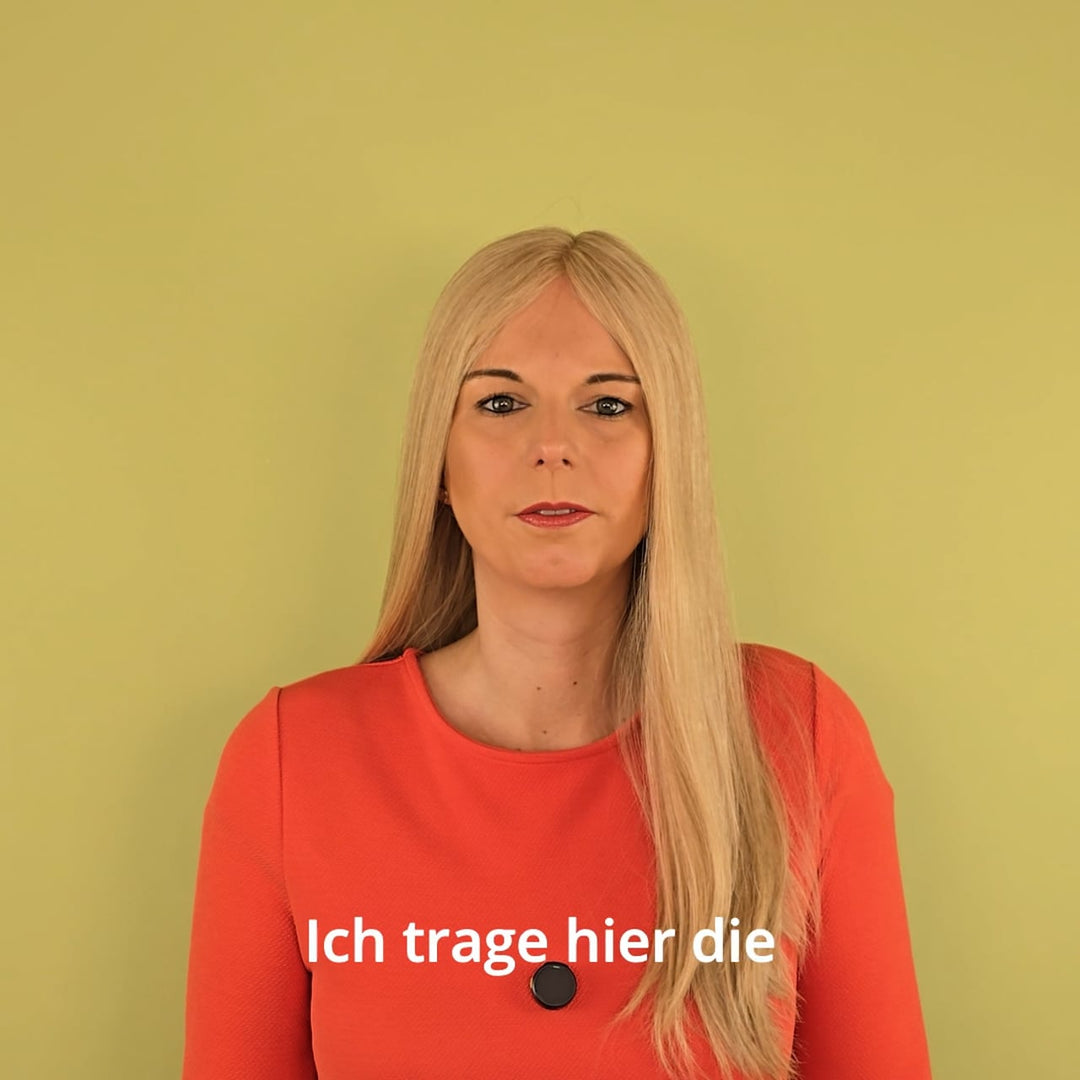 Echthaar-Perücke Kloten - Naturblond