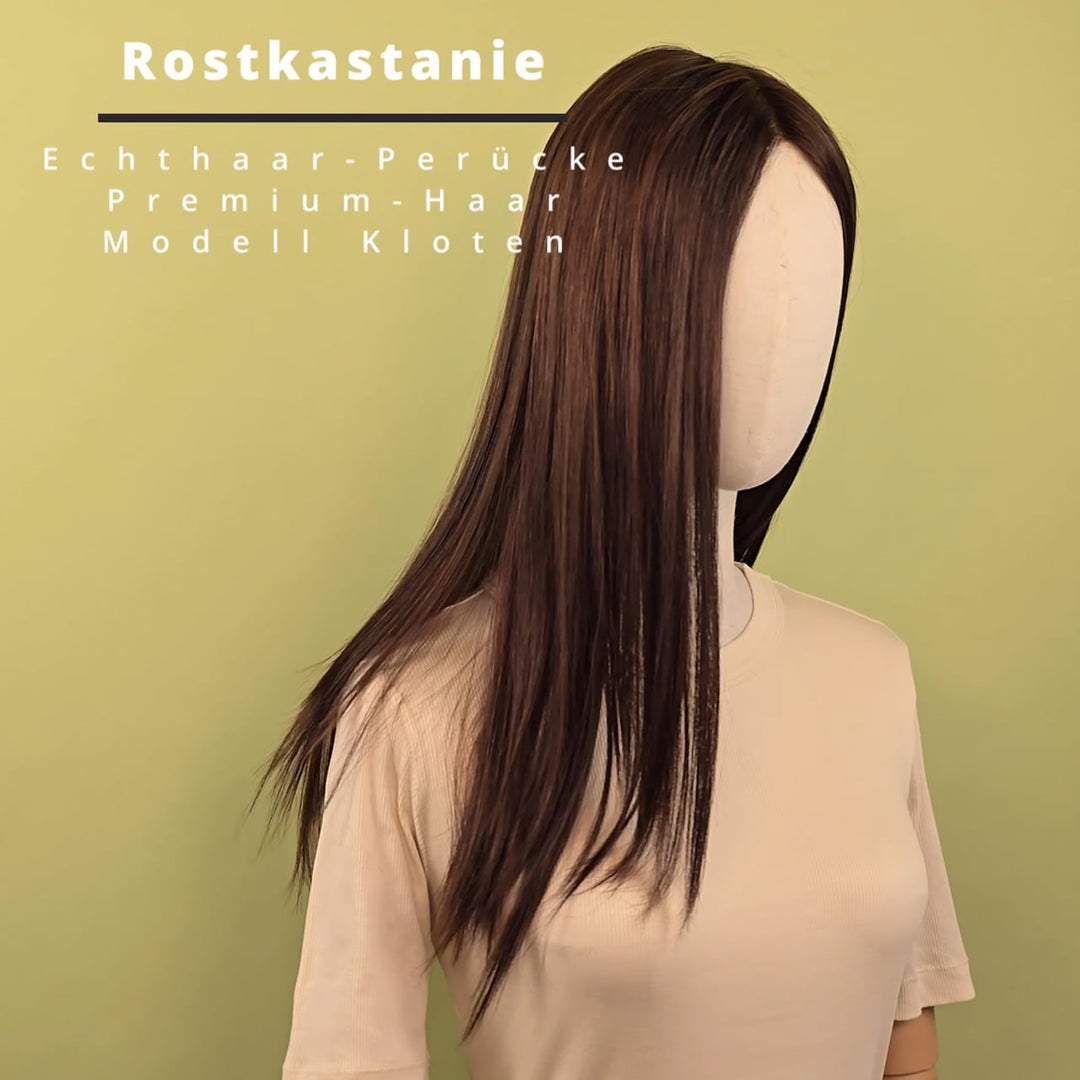 Echthaar-Perücke Kloten - Rostkastanie