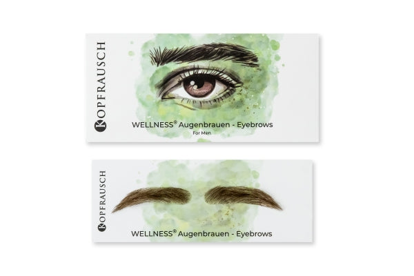 Set Augenbrauen Echthaar Herren