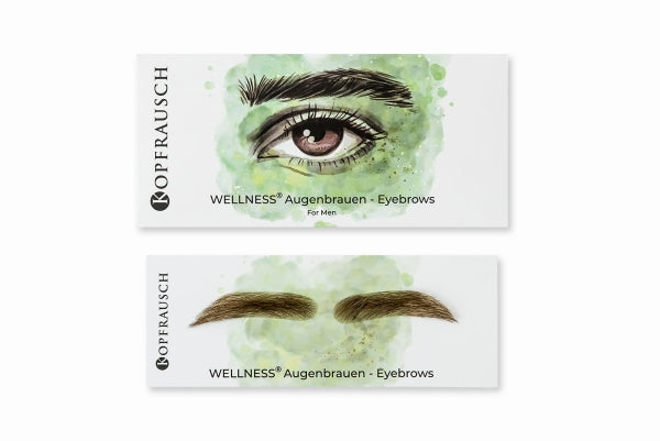 Set Augenbrauen Echthaar Herren