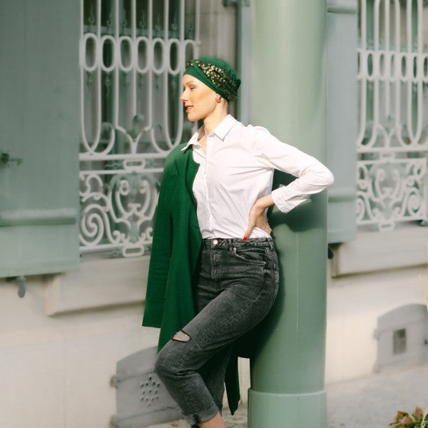 Cappio Dunkelgrün Verde Paillettes