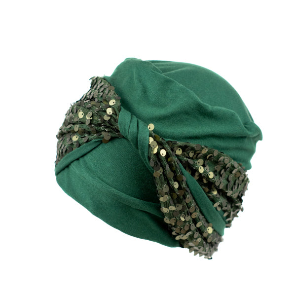Cappio Dunkelgrün Verde Paillettes
